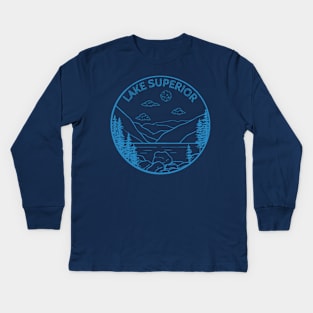 Lake Superior Kids Long Sleeve T-Shirt